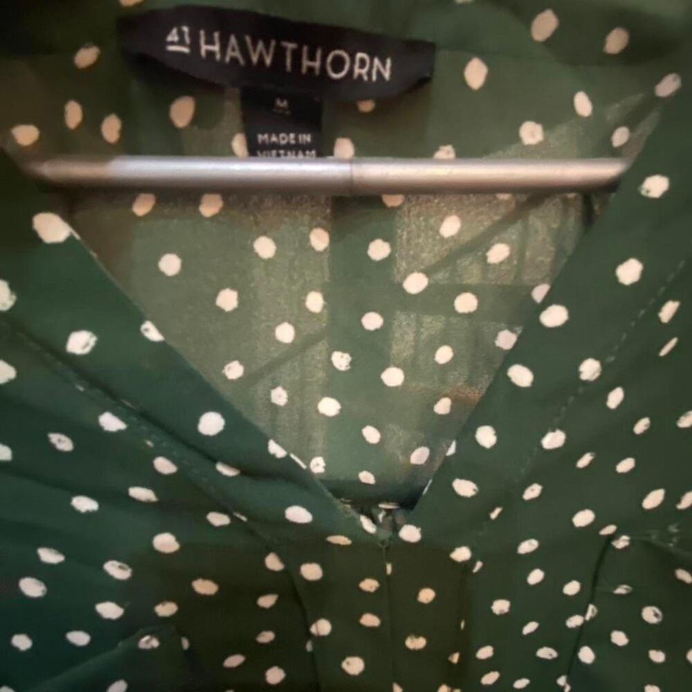 Anthropologie 41hawthorne green and white